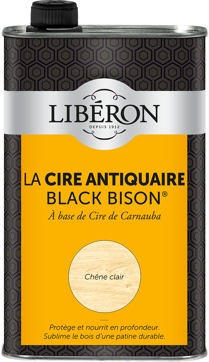 Cire antiquaire « black bison » liquide 1L - Chêne clair - LIBERON